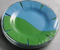 Упаковка стеклянной посуды тарелки