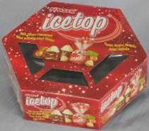 Упаковка коробок конфет многогранной формы 